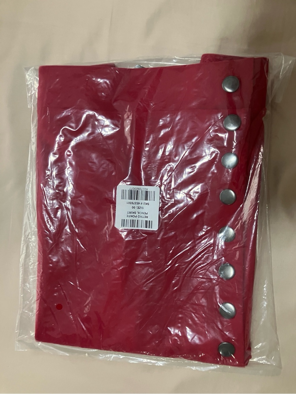 Torrid Retro Chic Ponte Pencil Skirt 00 Jester Red NWT - Picture 15 of 15